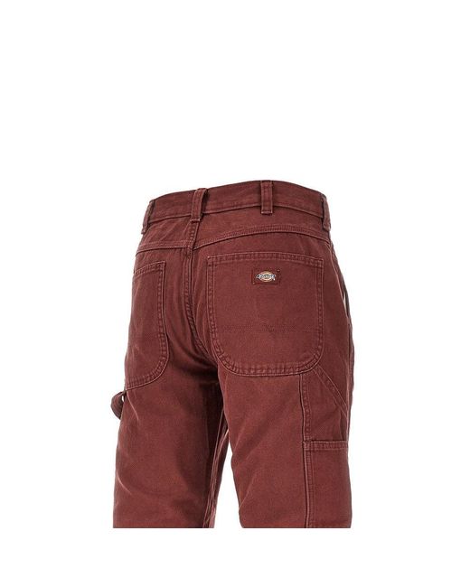 Dickies Red Carpenter Canvas Pants for men