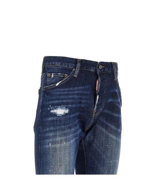 DSquared² Blue 'Teddy' Denim Jeans for men