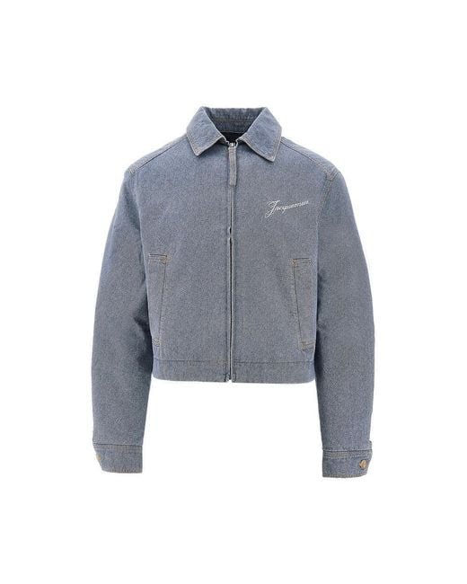 Jacquemus Blue 'De-Nîmes Canevas' Denim Jacket for men