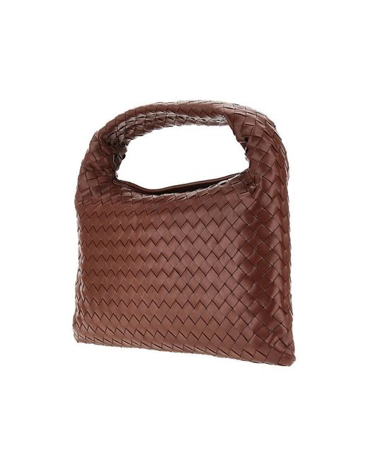 Bottega Veneta Brown Small 'Hop' Leather Bag