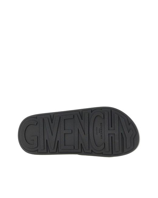 Givenchy Black 'Label' Rubber Mules