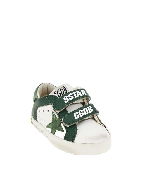 Golden Goose Deluxe Brand Green Old School Sneakers Kids