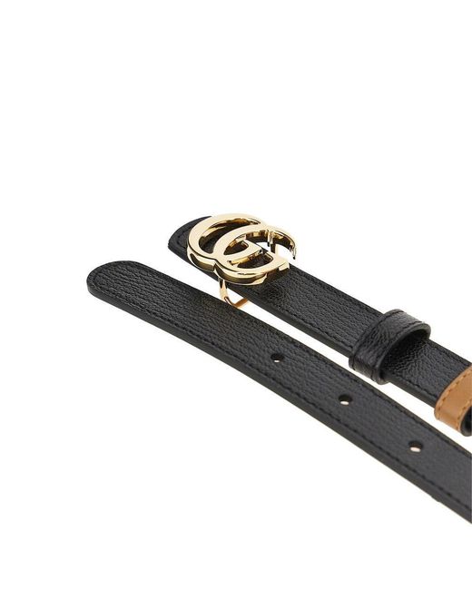 Gucci Multicolor Gg Marmont Reversible Leather Belt