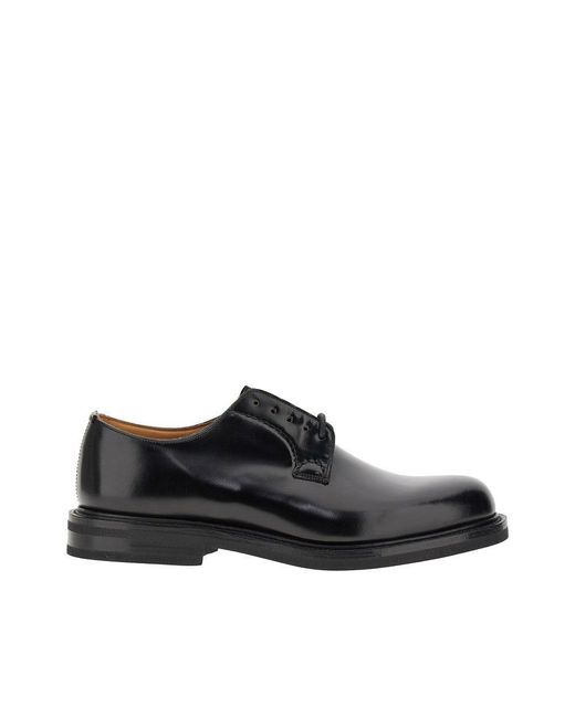 Church's Black Brushed Leather 'Shannon Lw' Derby Shoes for men