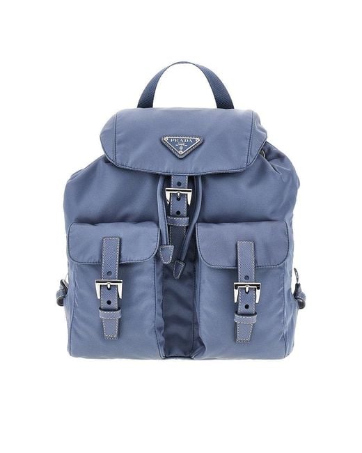 Prada Blue Small Re-Nylon Backpack