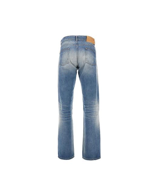 Jeans Distressed A Gamba Dritta Uomo di MM6 by Maison Martin Margiela in Blue da Uomo
