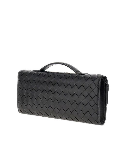 Bottega Veneta Black 'Andiamo' Nappa Leather Clutch