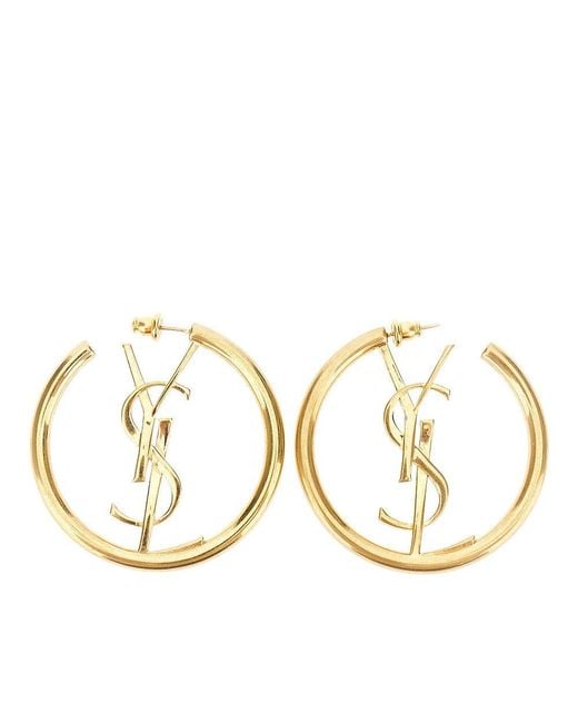 Saint Laurent Metallic 'Cassandre' Earrings