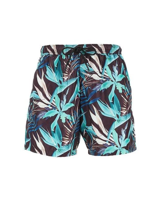 Mauna Kea Blue Printed Swimshorts for men