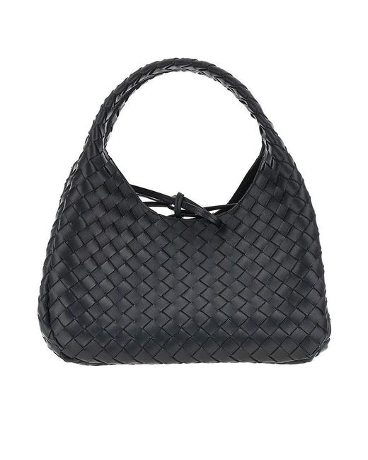 Bottega Veneta Black Intrecciato Nappa Leather 'Campana' Bag