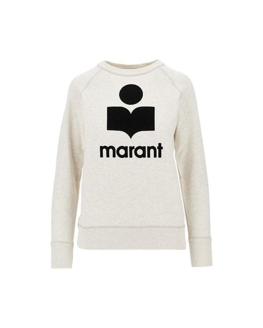 Isabel Marant White 'Millyny' Crewneck Sweatshirt