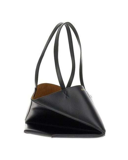 Loewe Black Medium Puzzle Fold Tote Bag
