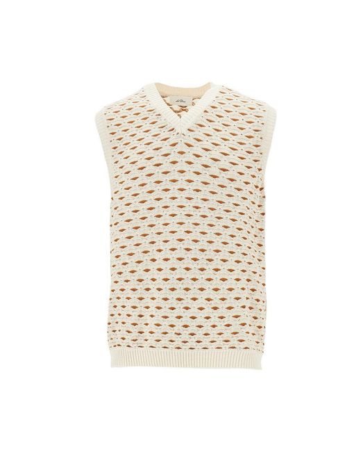 Les Deux Natural Esmay Shell Knitted Vest for men