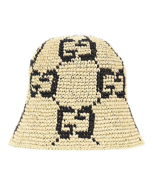 Gucci Metallic Gg Cloche Hat