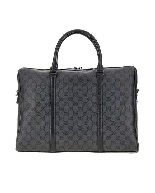 Gucci Black Gg Supreme Work Bag for men