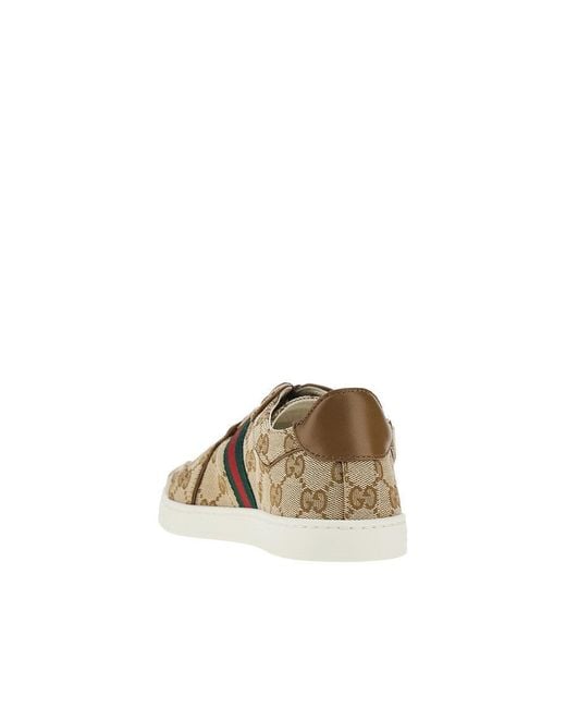 Gucci Brown Original Gg Fabric 'Stretch' Sneakers 9 for men