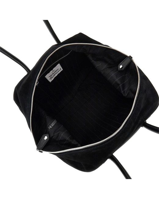 Vivienne Westwood Black 'Shirley Holdall' Leather Bag