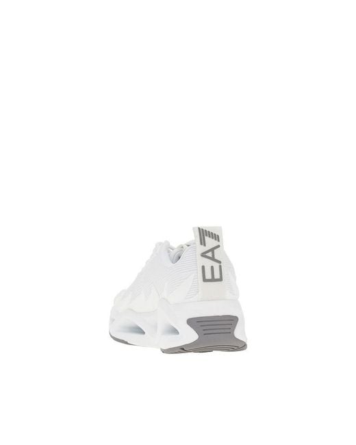 EA7 White 'Infinity Venom' Sneakers for men