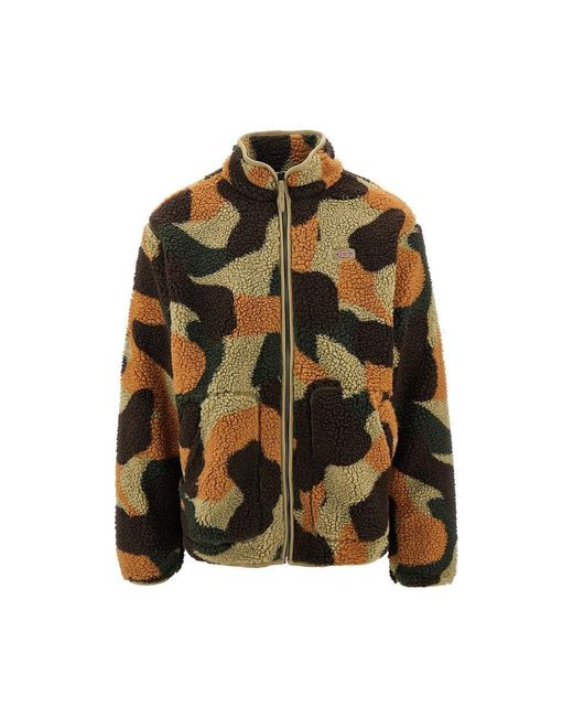 Dickies Multicolor Camouflage Mount Hope Fleece Jacket for men