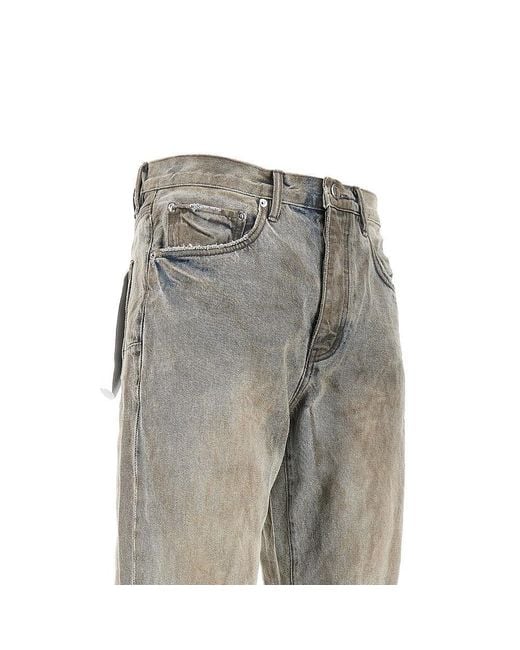 Purple Brand Gray P011 Relaxed Straight Jeans for men