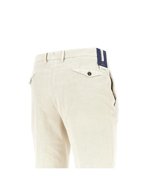 Santaniello Natural Corduroy 'Arechi' Trousers for men