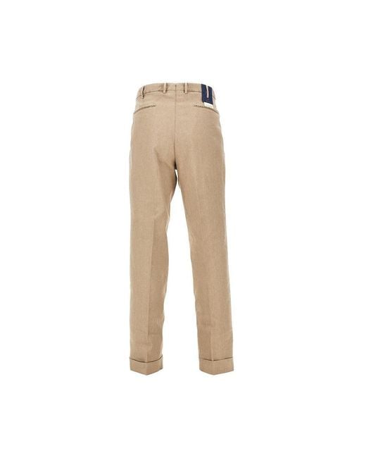 Santaniello Natural 'Clark' Linen And Cotton Pants for men