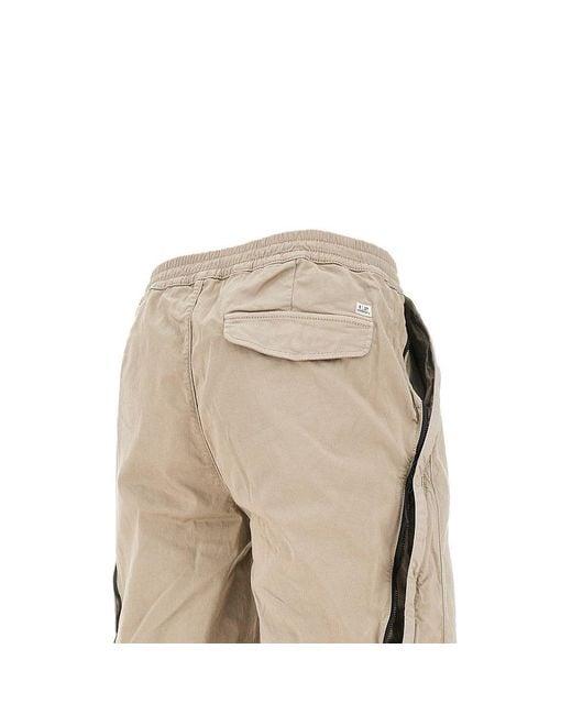 C P Company Natural Stretch Cotton Cargo Pants for men