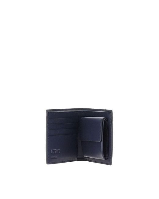 Loewe Gray 'Puzzle' Leather Bi-Fold Wallet for men