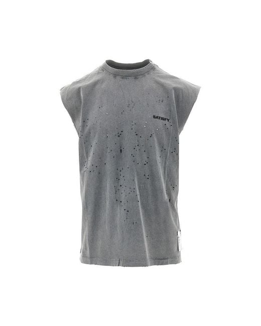 Satisfy Gray 'Mothtech Muscle Tee' Tank Top for men