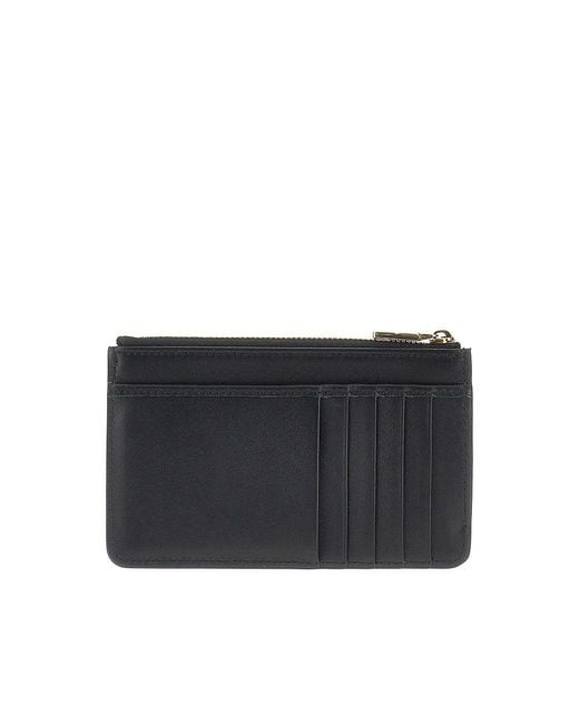 Dolce & Gabbana Black Leather Cardholder Pouch