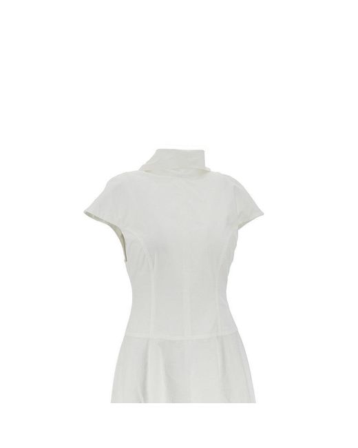 ARMARIUM White 'Arielle' Poplin Long Dress