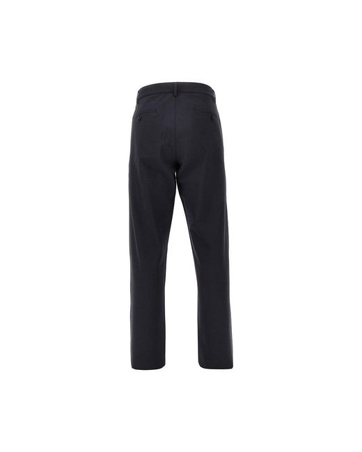 Aspesi Black Technowool Flannel Pants for men