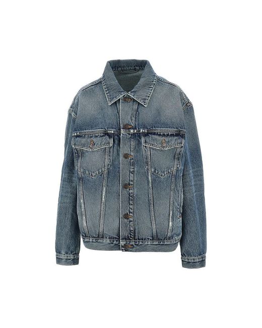 Balenciaga Blue Kick Denim Jacket