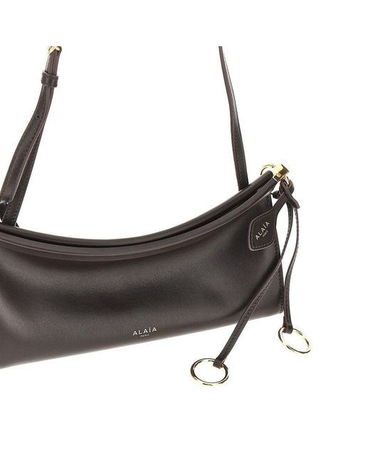 Alaïa Black Leather Small 'Le Click East West' Bag