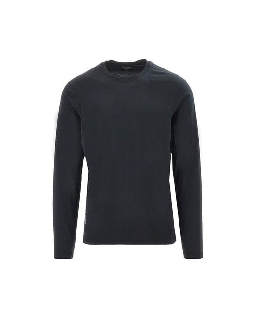 houdini Blue 'Pace Air' Long-Sleeved T-Shirt for men