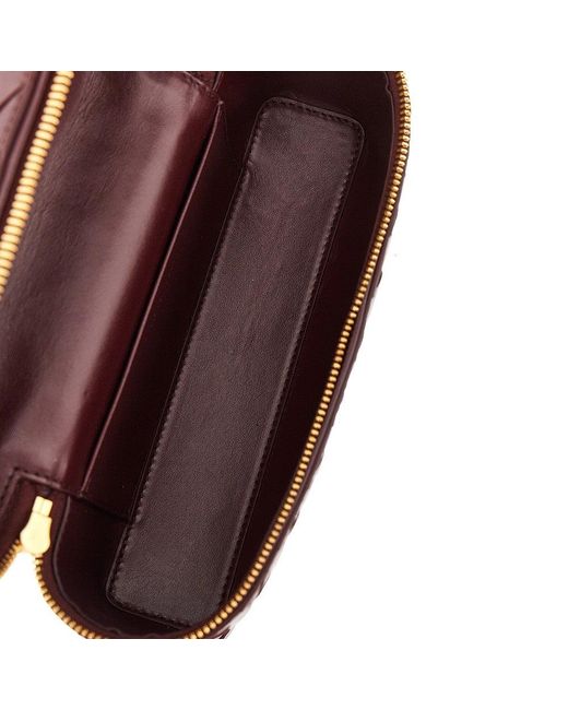 Bottega Veneta Purple Leather 'Bang Bang' Vanity Case Bag