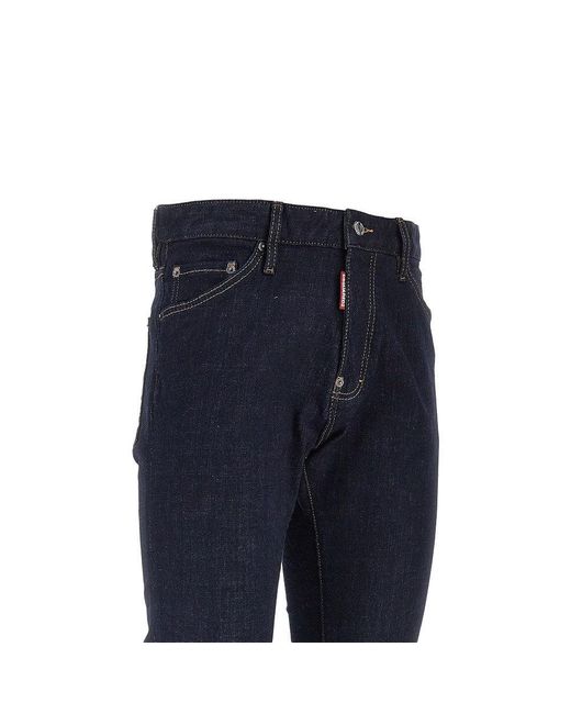 DSquared² Blue 'Teddy' Stretch Denim Pants for men