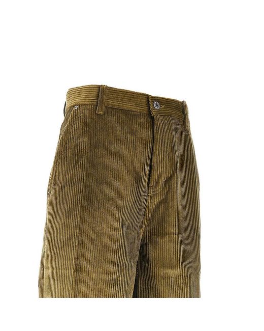Pantalone Large Fit di AMI in Green da Uomo