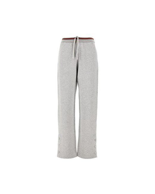 Gucci Gray Mélange Jersey Leisure Pants