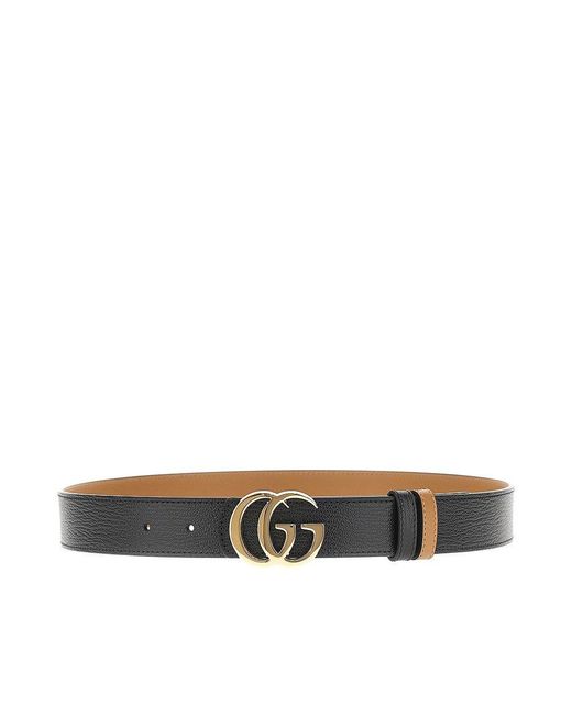 Gucci Multicolor Gg Marmont Reversible Leather Belt