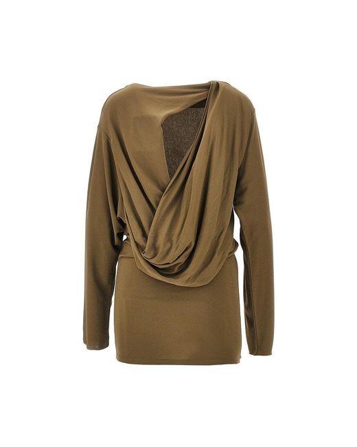 Jacquemus Green 'Mistral' Jersey Mini Dress