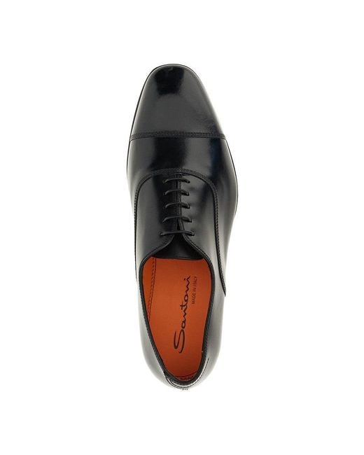 Stringate 'Archie' di Santoni in Blue da Uomo
