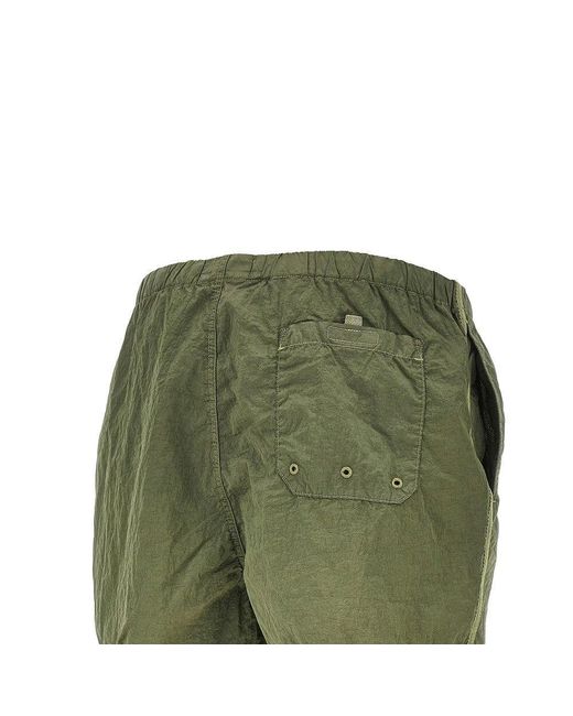 Stone Island Green Metal Econyl Swim Shorts for men