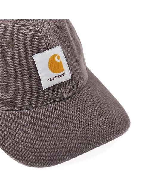 Carhartt Gray Cotton Baseball Cap With Logo for men