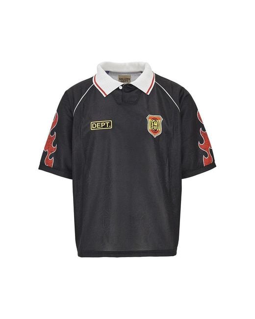 GALLERY DEPT. Black Japan Technical Jersey Polo Shirt for men