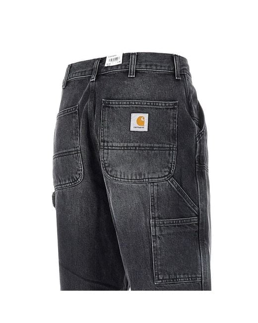 Carhartt Gray Double Knee Denim Pants for men