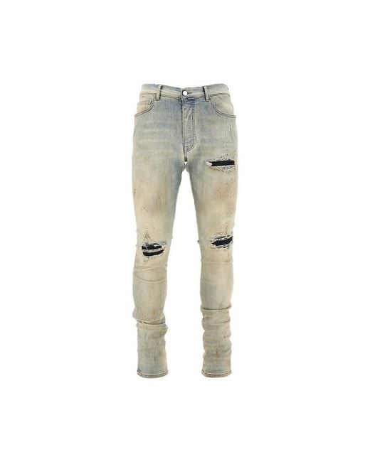 Amiri Gray Stretch Denim Mx1 Jeans for men