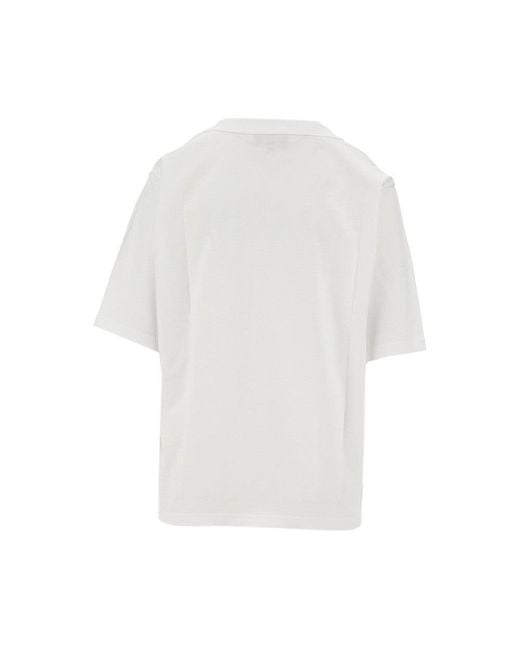 Emporio Armani White Embossed Crest T-Shirt