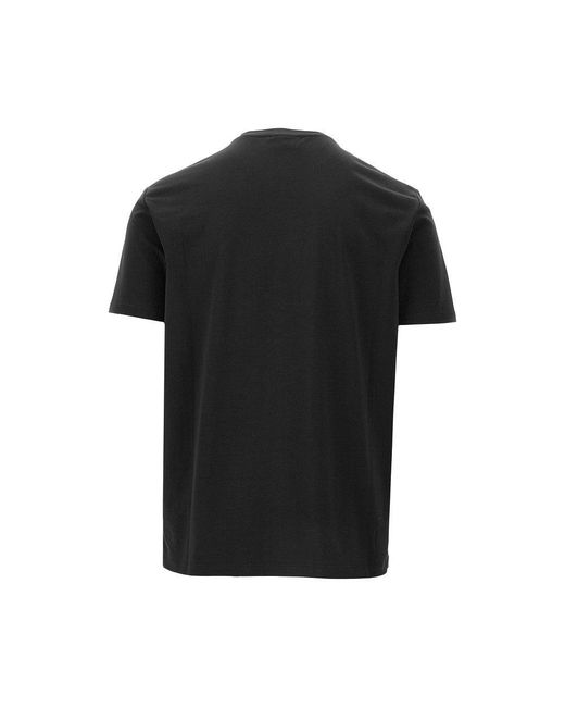 Emporio Armani Black Viscose Jersey T-Shirt for men
