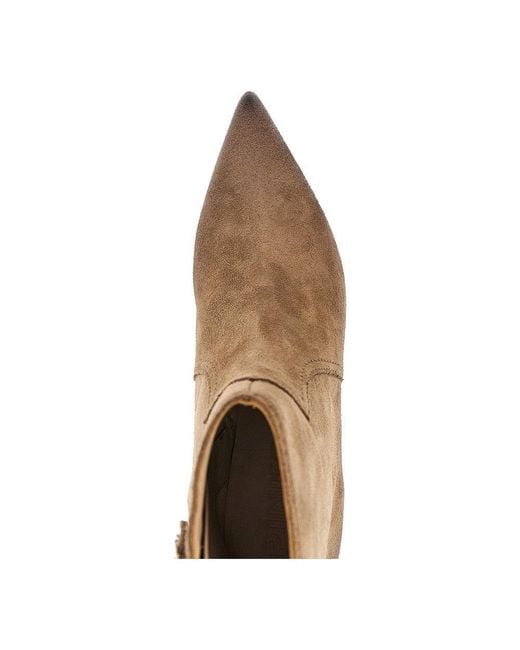 Pinko Brown Suede Leather 'Didi' Boots